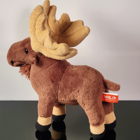 Realistic Moose‎ Plush Cuddlekins Stuffed Animal Brown 10 Inch by Wild Republic - Picture 6 of 9